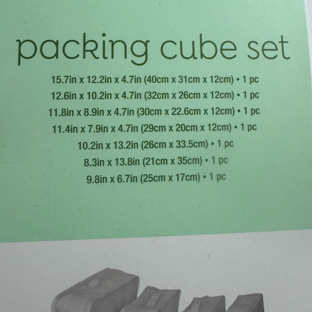 The Spring Shop White Packing Cube Set - Picture 3 of 3